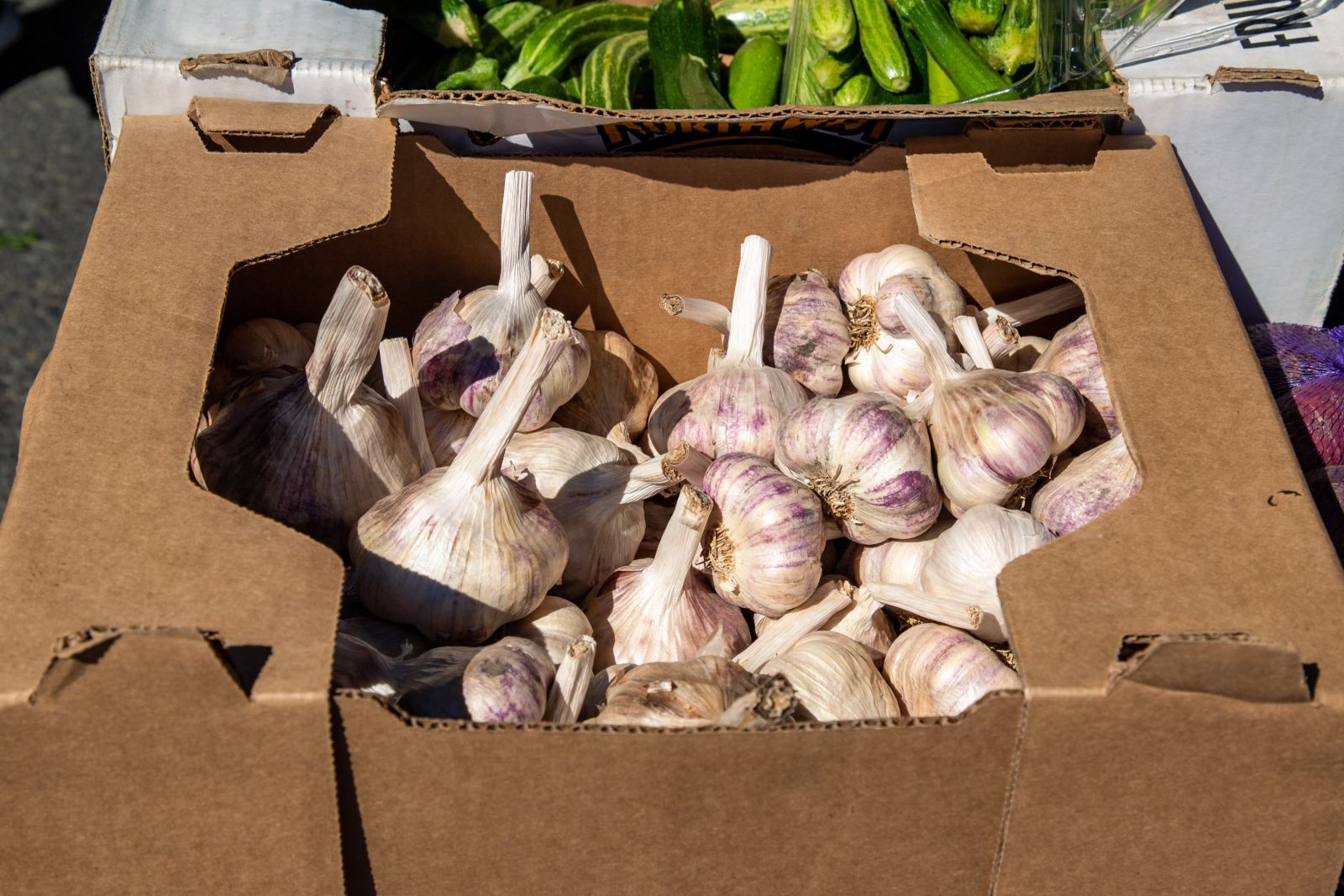 Box with onions